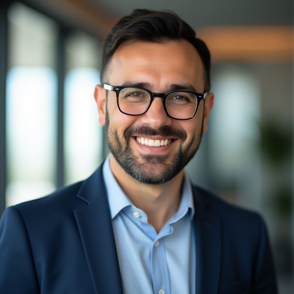 Mehmet Demir'in gülen portresi